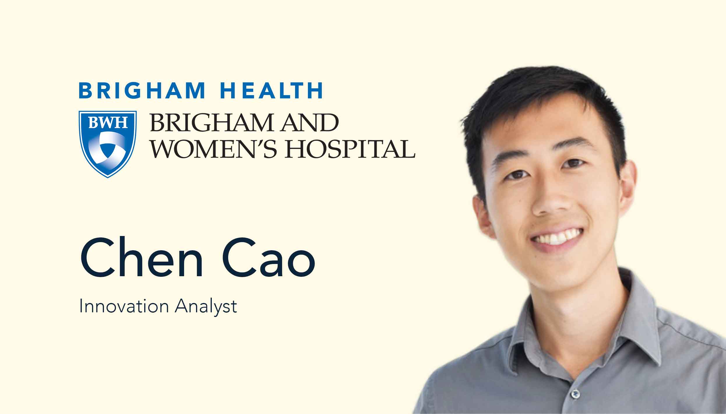 Leaders of Innovation: Chen Cao of Brigham and Women’s Hospital